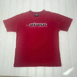 Vintage Arkansas Razorbacks NCAA By K.A. Inc. Red T-Shirt XL 90s Football